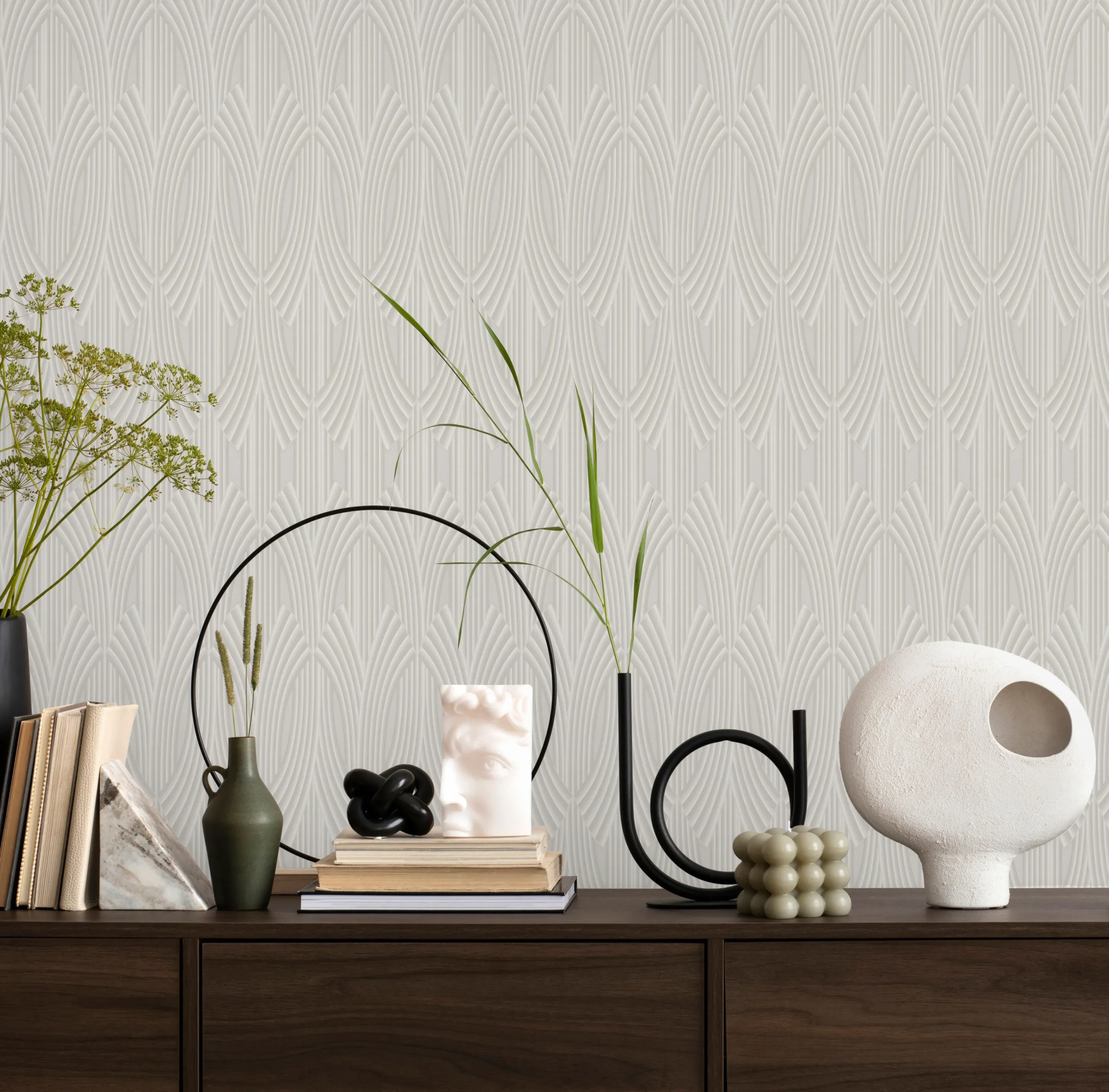 Gray Embossed Wallpaper – Understated Elegance (24102-2)